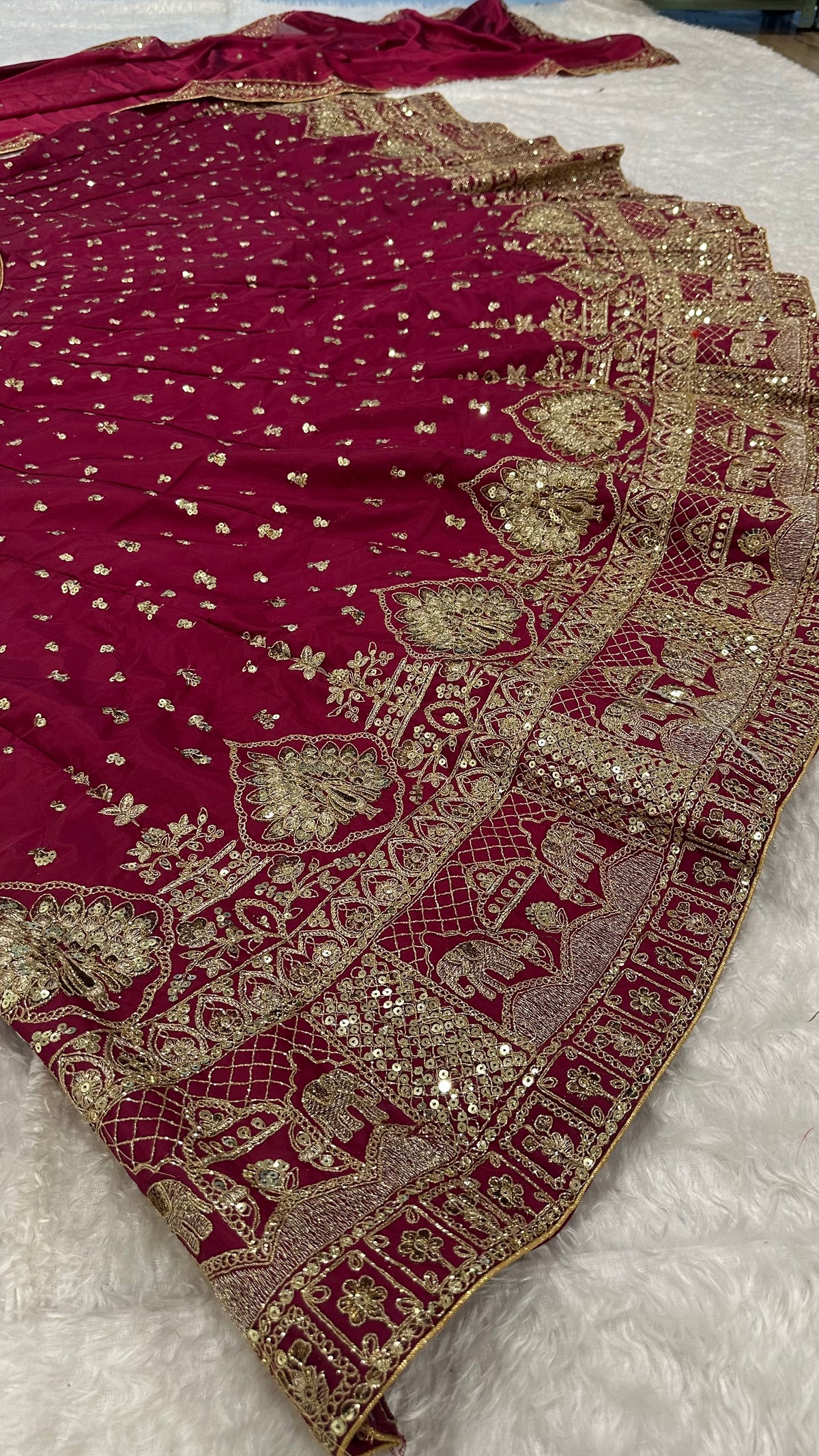 Wine Maroon Embroidered Designer Lehenga Choli with Dupatta – Traditional Wedding Wear
