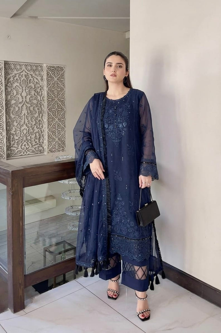 Women’s Premium Embroidered 3 Piece Suit Set with Dupatta | Elegant Ethnic Wear