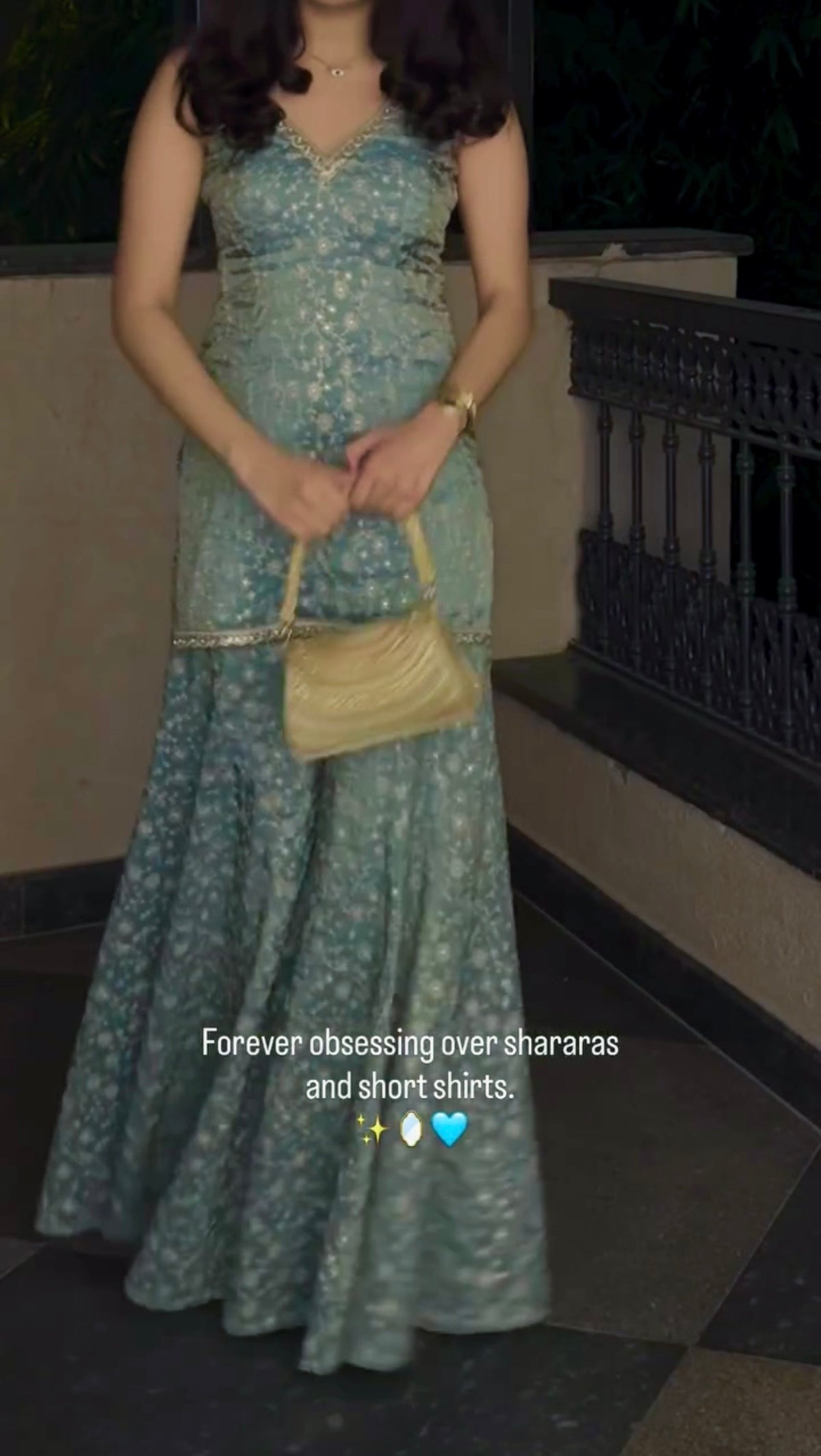 Designer Sky Blue Embroidered Anarkali Suit Set with Dupatta | Festive & Wedding Wear