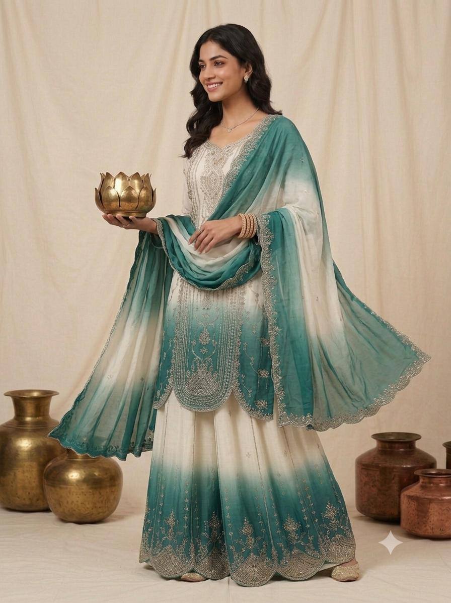 Designer Embroidered Anarkali Suit Set with Dupatta – Festive & Wedding Wear