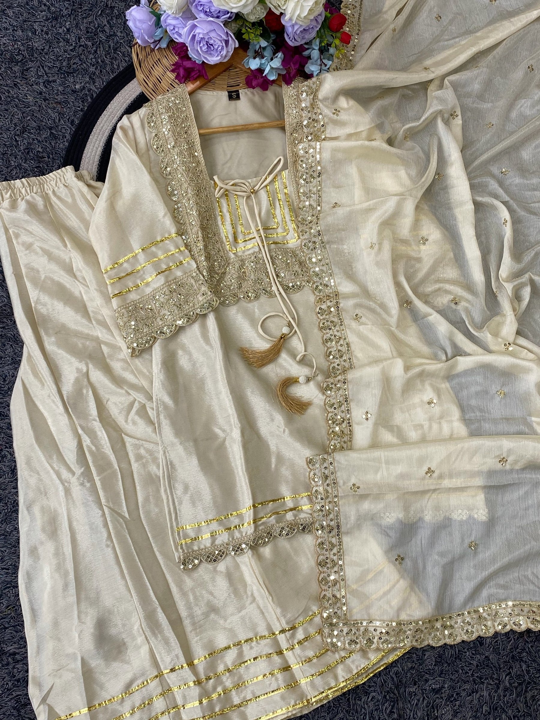 Premium Embroidered Anarkali Suit Set with Dupatta | Festive Ethnic Wear